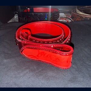Christian Louboutin Red Belt